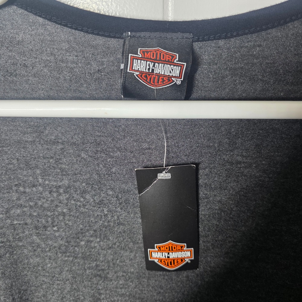 Harley Davidson Free To Fly Kimono Cardigan Gray Skull L/XL HDWF15-C02CGY - Picture 4 of 10